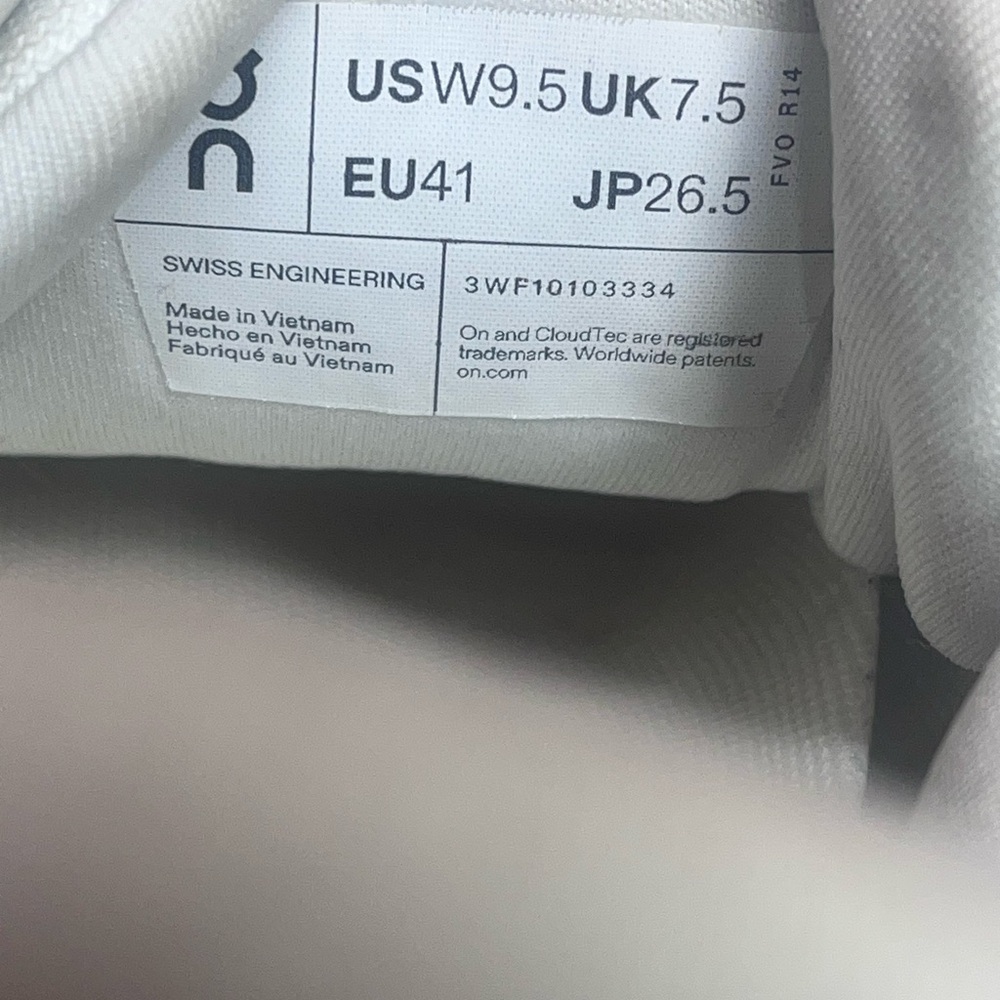 Size 9.5 - ON Cloudrunner Women’s Sneakers Running Shoes All White - Picture 12 of 12